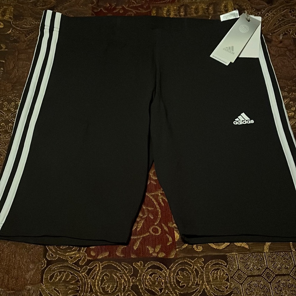 Adidas Three Stripes Cotton Bike Short